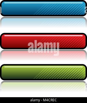 An image of a button icon set. Stock Vector