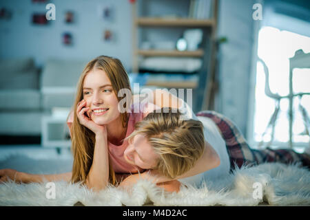 relaxing days together Stock Photo