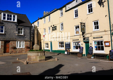 Cawsand village, Rame Head, Torpoint, Cornwall. Stock Photo