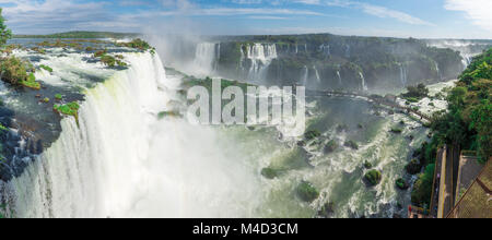 Close view of one of the Cataratas water falls Stock Photo