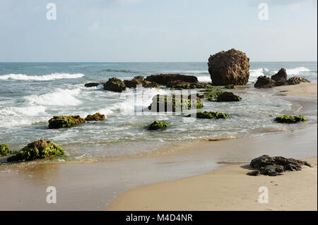 Mediterranean Coast Israel Stock Photo