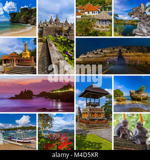 Collage of Bali Indonesia travel images (my photos) Stock Photo