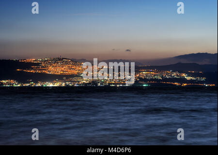 Tiberias city lights Stock Photo