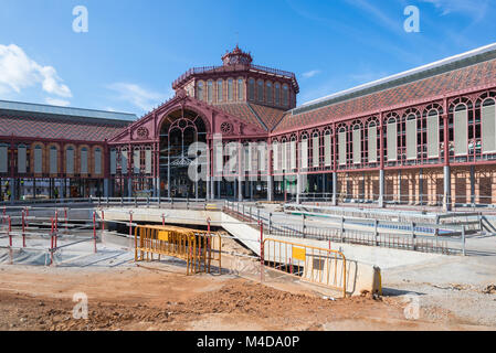 Sant Antoni Market Hall in Barcelona Stock Photo