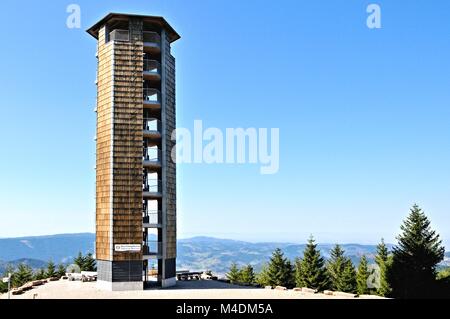 At the Buchkopf tower in Oppenau-Maisach Black Forest Germany Stock Photo