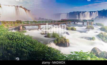 Close view of one of the Cataratas water falls Stock Photo