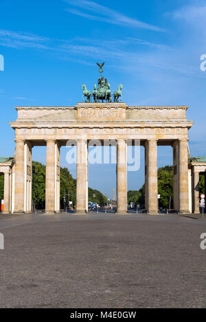 The famous Brandenburger Tor in Berlin on a sunny day Stock Photo