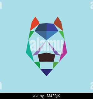 Dog in lowpoly style Stock Vector
