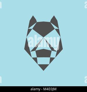 Dog in lowpoly style Stock Vector
