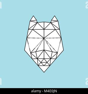 Dog in lowpoly style Stock Vector