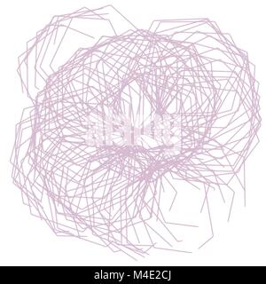pink abstract watercolor spider web pattern, vector illustration Stock Vector