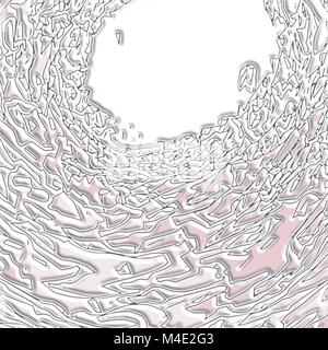 grey 3D stucco wave pattern, vector illustration Stock Vector