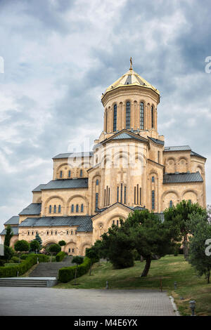 The Holy Trinity Cathedral. Tsminda Sameba, main cathedral of the ...