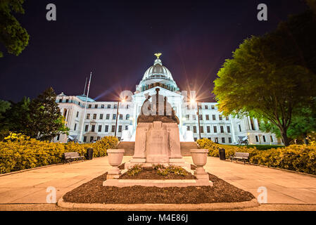 state of mississippi state capitol building in Jackson downtown Stock Photo