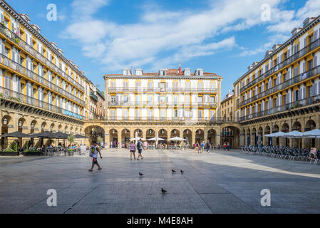 The Constitution square in Donostia San Sebastian Stock Photo