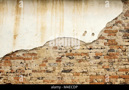 Old weathered grunge brick wall Stock Photo