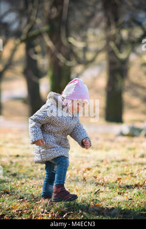 Portrait of little cute girl Stock Photo