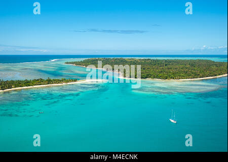 Aerial view of Sainte Marie island, Madagascar Stock Photo