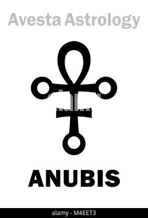 Astrology: astral planet ANUBIS Stock Photo