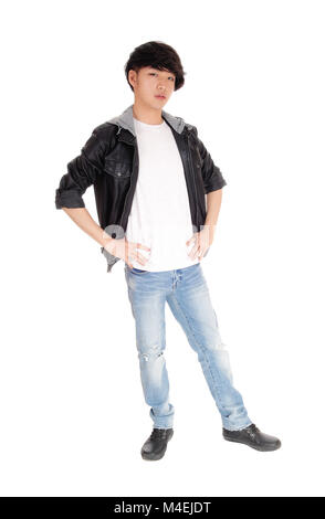 Handsome Asian man posing. Stock Photo