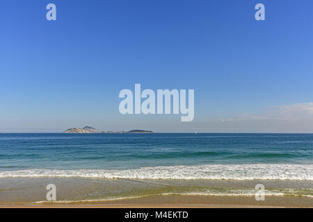 Cagarras islands on Ipanema beach Stock Photo