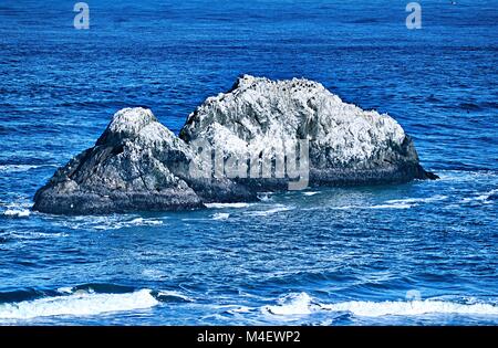 soberanes and cliffs on pacific ocean coast california Stock Photo