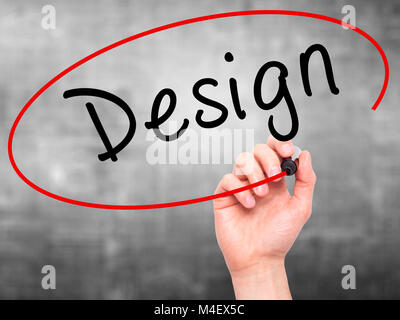 Man Hand writing HTML 5 with black marker on visual screen. Isolated on ...