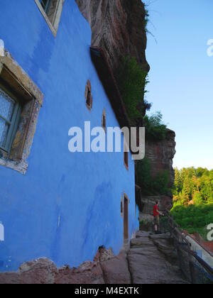 Cave Dwellings,Graufthal,Alsace,France Stock Photo