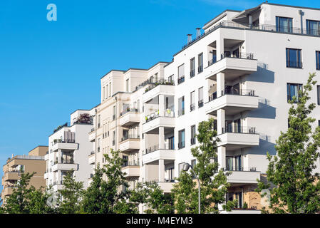 New white apartment houses seen in Berlin, Germany Stock Photo - Alamy