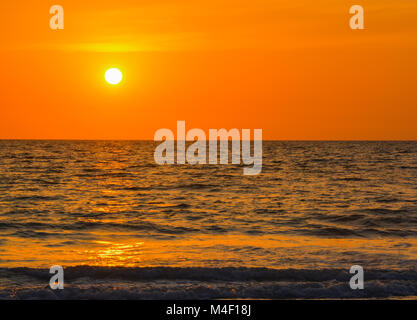 Sunset over the Gulf of Mexico Stock Photo