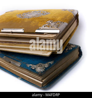 Old photograph albums Stock Photo