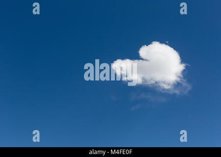 heart-shaped cloud Stock Photo