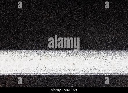 Asphalt texture with white line Stock Photo