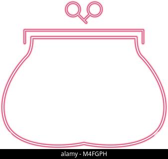 coins purse isolated Stock Vector