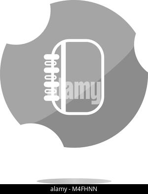 Button web icon with folder (book) isolated on white Stock Photo