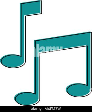 Music notes symbol Stock Vector