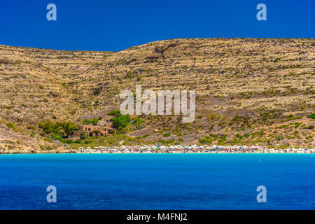 Italy, Sicily, Lampedusa Island, Rabbit beach Stock Photo