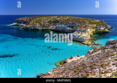 Italy, Sicily, Lampedusa Island Rabbit Island Stock Photo