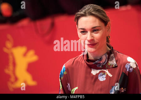 Berlin, Germany. 15th February, 2018. Christiane Paul attending the festival opening with the 'Isle of Dogs' premiere at the 68th Berlin International Film Festival / Berlinale 2018 at  Berlinale Palace on February 15 in Berlin, Germany. Credit: Geisler-Fotopress/Alamy Live News Stock Photo