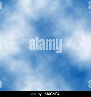 Seamless vector tile of white clouds in a blue sky made using a gradient mesh Stock Vector