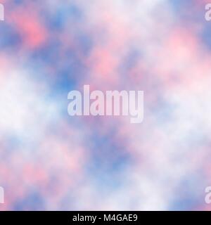 Seamless vector tile of pink and white clouds in a blue sky made using a gradient mesh Stock Vector