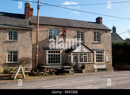 The Hand and Shears pub, Church Hanborough, Oxfordshire, England, UK Stock Photo