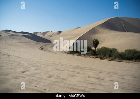 La Huacachina Oasis in Ica desert in Peru Stock Photo