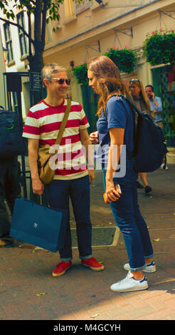 Colour Photograph of Martin Freeman (Actor) Carnaby Street, London, England, UK. Credit: London Snapper Stock Photo