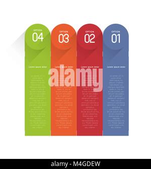 Infographic Business colorful template vertical banner design Round ...