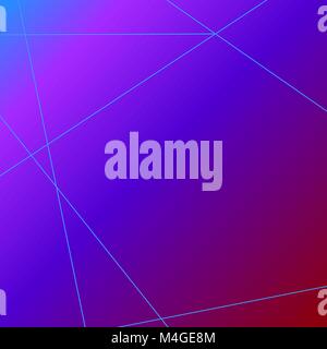 Blue purple gradient background for designers with intersecting lines. Stock Vector