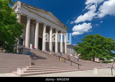 Main Entrance,  National Gallery of Art, National Mall, Washington DC, USA, North America