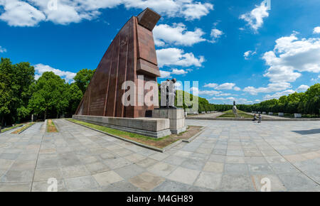 The Soviet War Memorial in Berlin's Treptower Park. Stock Photo