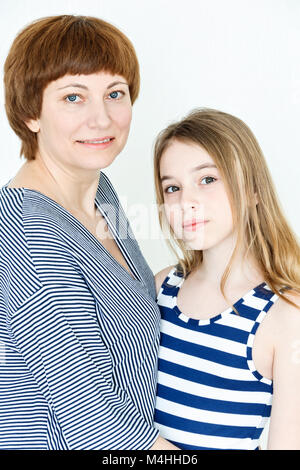 Beautiful mother and daughter Stock Photo