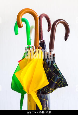 Umbrella, wooden handle Stock Photo